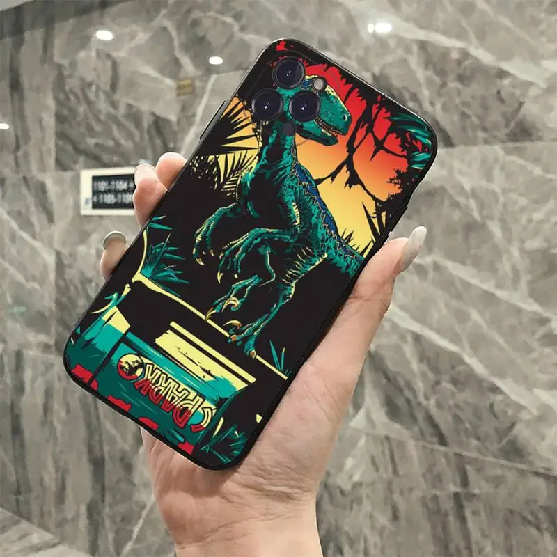 YNDFCNB World Jurassic Park Phone Case For iPhone 14 11 12 13 Mini Pro XS Max Cover 6 7 8 Plus X XR SE 2020 Funda Shell