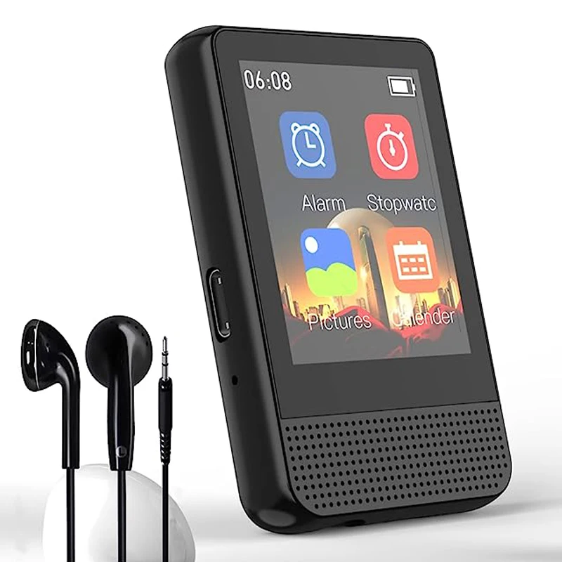 

RUIZU M16 Bluetooth 5.0 MP3 Music Player with FM Radio, 1.8 Inch Touch screen Walkman with Speaker,E-book, 16GB Lossless HiFi