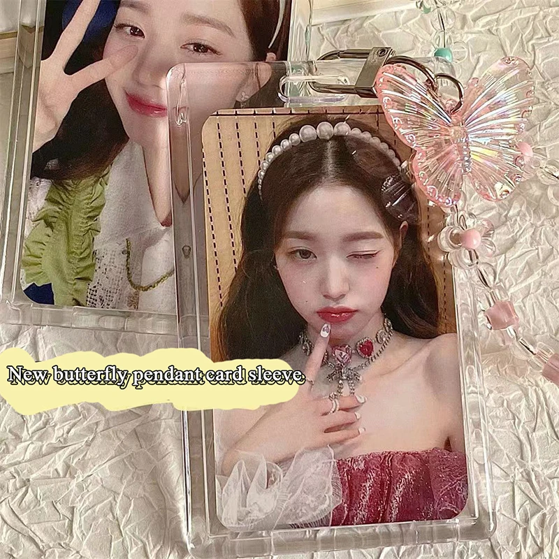 

Держатель для фотокарт в Корейском стиле, визитница для кредитных карт, защитный чехол для автобусной карты, подвеска для кредитных карт