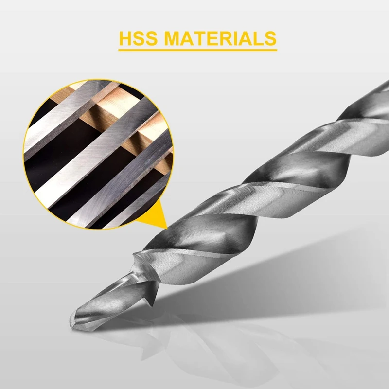 3/8 Inch Pocket Hole Drill Bit With Depth Stop Collar 1/4 Hex Shank Replacement Twist Step Drills For Kreg Manual Gu