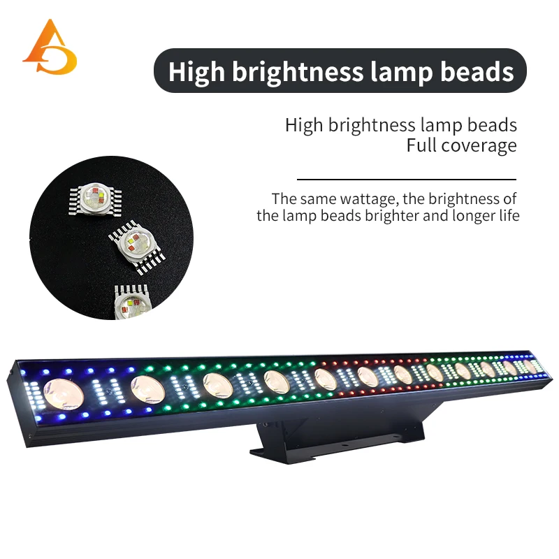 Светодиодный настенный светильник 12x3 Вт RGB 3в1 луч для мытья стены бара дискотеки