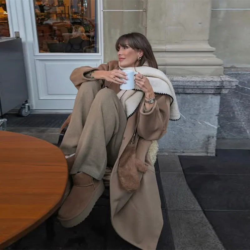 Шерстяной шарф 2025: теплая вышитая шаль дизайнерские зимние аксессуары женская