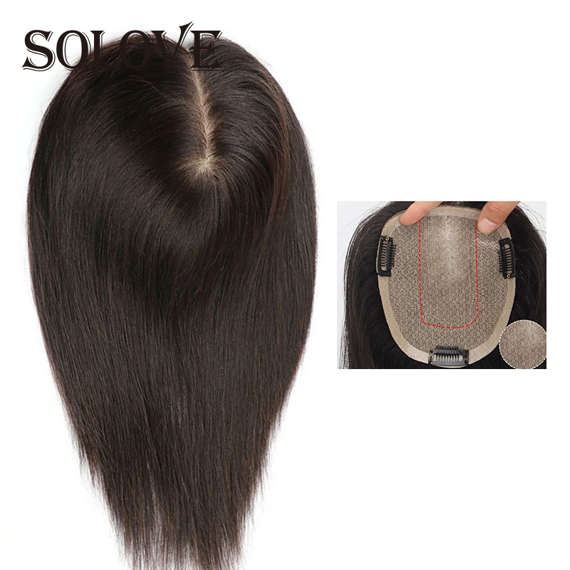 Прямые U-образные натуральные волосы на основе шелка для женщин, дышащие человеческие волосы, парики ручной работы, человеческие волосы с за...