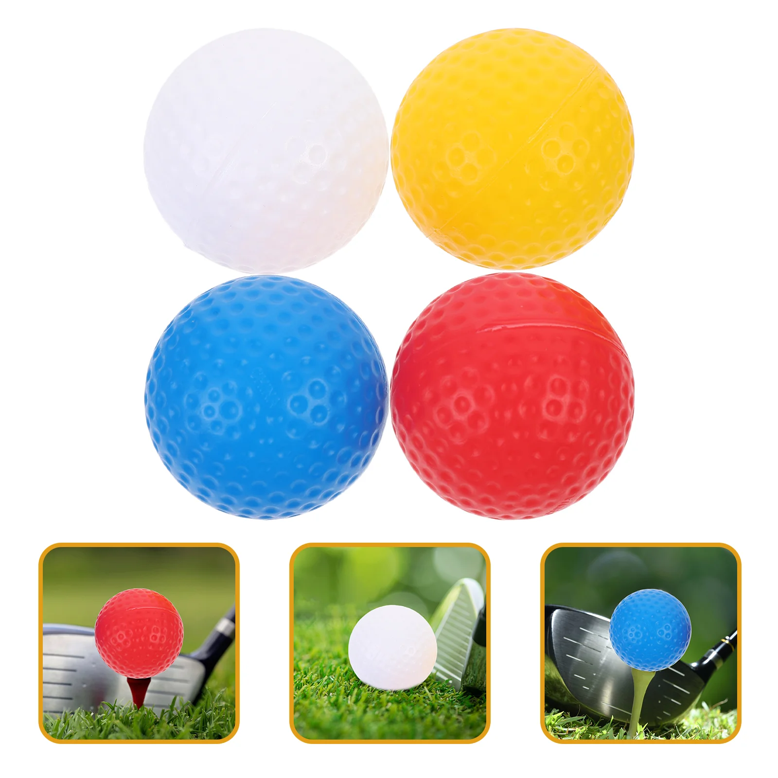 

16 шт. мячи для тренировок по гольфу Цветные мячи для гольфа маленькие мячи для гольфа портативные мячи для игры в гольф