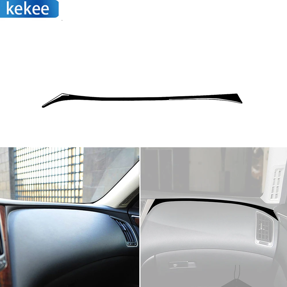 

For Infiniti Q50 2014-2020 Piano Black Car Interior Dashboard Right Side Cover Trim Car Interior Decoration Accessories Sticker