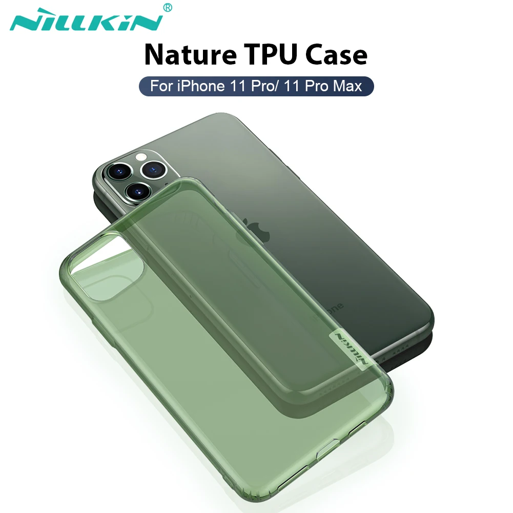 

For iPhone 11 Pro Max Case NILLKIN Nature Transparent Soft Silicone TPU Cover For iPhone 11 Pro Nature TPU Protective Cover