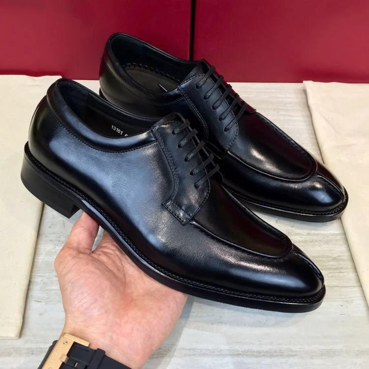 

Best Quality Real Leather Cowhide Men Casual Shoes Luxury Designer Oxford Mocassin Dress Shoes Zapatos Hombre Dermis Black,
