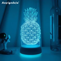 newest fruit pineapple unique baby night light for home decoration usb battery operated lamp gift store ideas dropshipping item