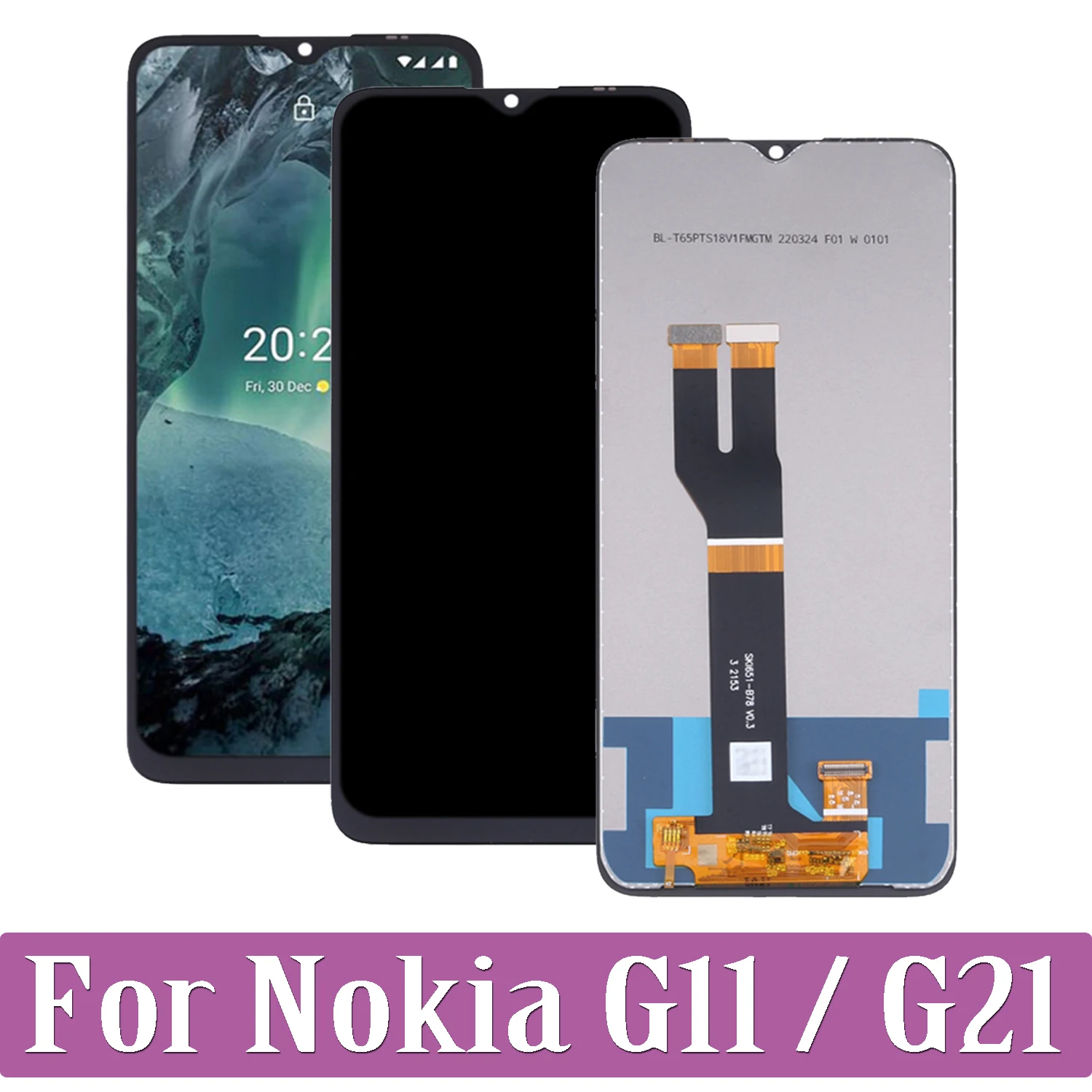 

6.5'' For Nokia G21 TA-1418 TA-1477 TA-1415 TA-1404 TA-1405 TA-1412 LCD Display Touch Screen Digitizer For Nokia G11 TA-1401 LCD