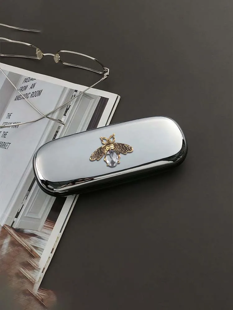 

Женские чехлы для очков антистрессовый гладкий и компактный увлекательный декор в виде морской звезды светло-золотой