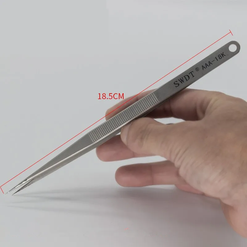 Удлиненные заостренные детали для телефона SWDT AAA18K, инструменты для ремонта, дополнительные наконечники, пинцет из нержавеющей стали с летающим проводом