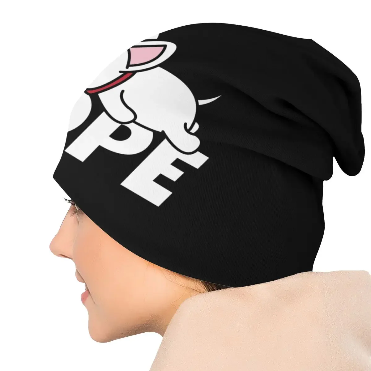 Изготовленная на заказ шапка-бини для собак Nope Bull Terrier вязаная шапка мужчин и