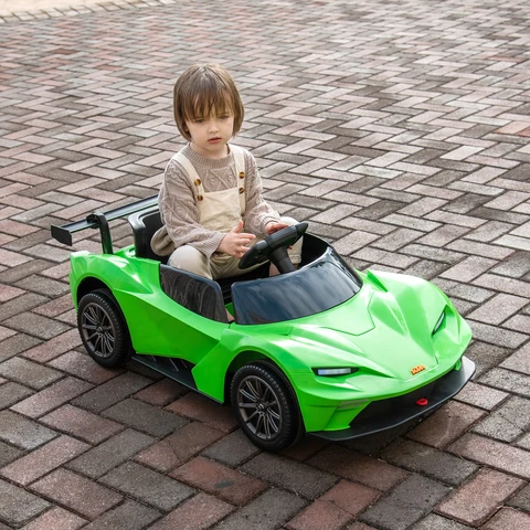 Лицензированный автомобиль ktm x bow gtx,12 В, 7 А, 2,4 ГГц с дистанционным управлением для родителей, электрический автомобиль для детей, с тремя скоростями, с регулируемой мощностью - изображение