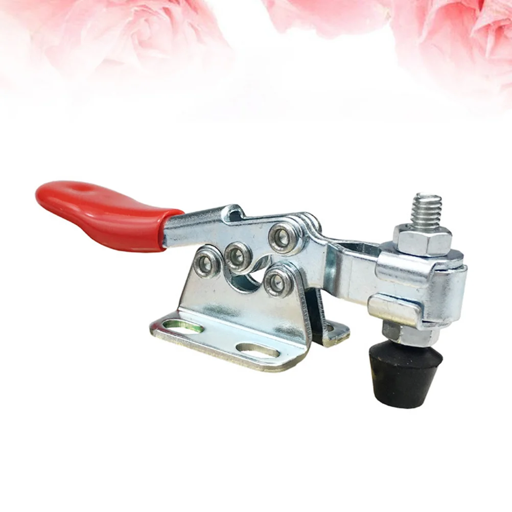 

Toggle Clamp Horizontal Clamps Antislip Tool Quick Release Holding Capacity Rubber Pressure Tipred Hand