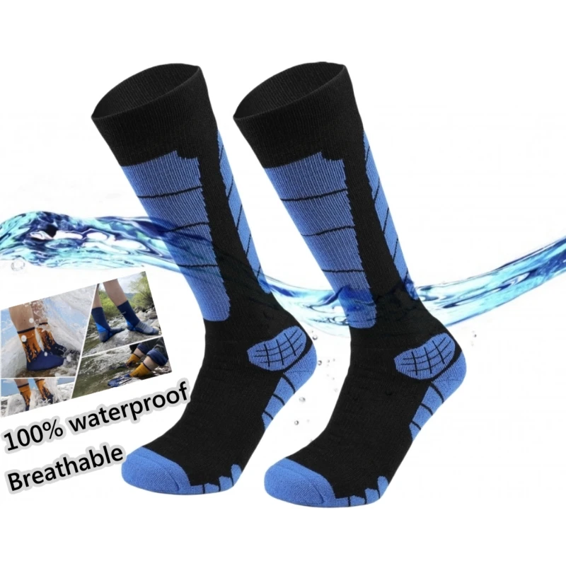 

Waterproof Socks Warm Sweat-wicking Moisture-absorbing Camping Skiing Cycling Wading Unisex Outdoor Sports Socks