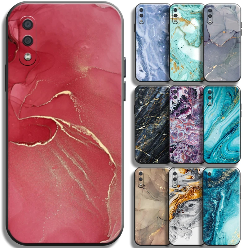 

Watercolor Marble For Samsung Galaxy A01 A01 Core Phone Case Back Carcasa Shockproof Coque Soft Liquid Silicon Cases Funda