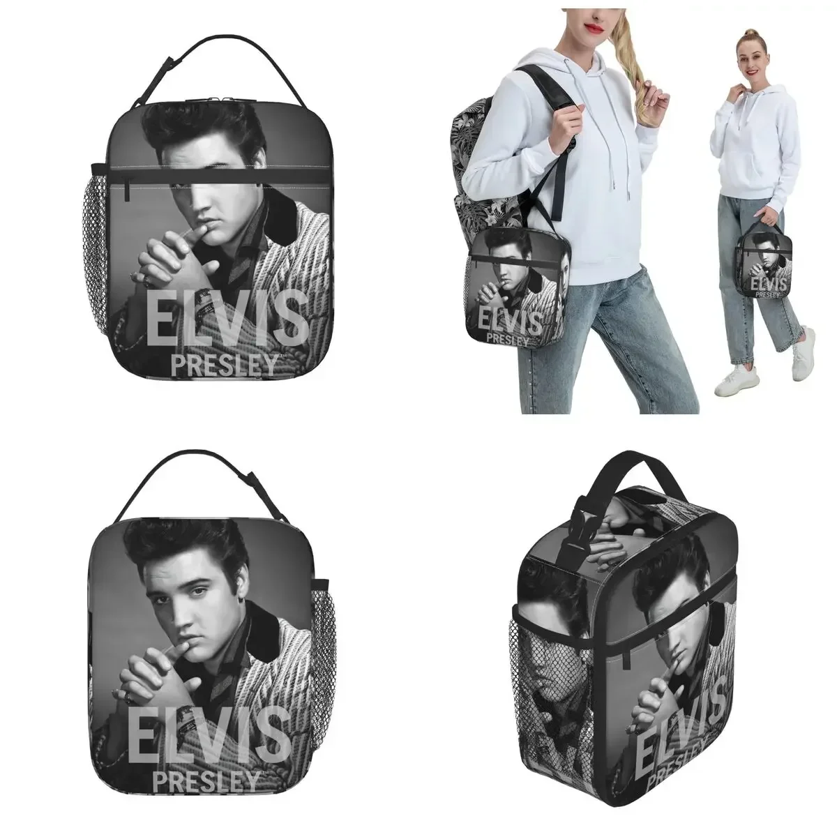 E-Elvis Presley Merch изолированная сумка-тоут для ланча школы офиса коробки хранения