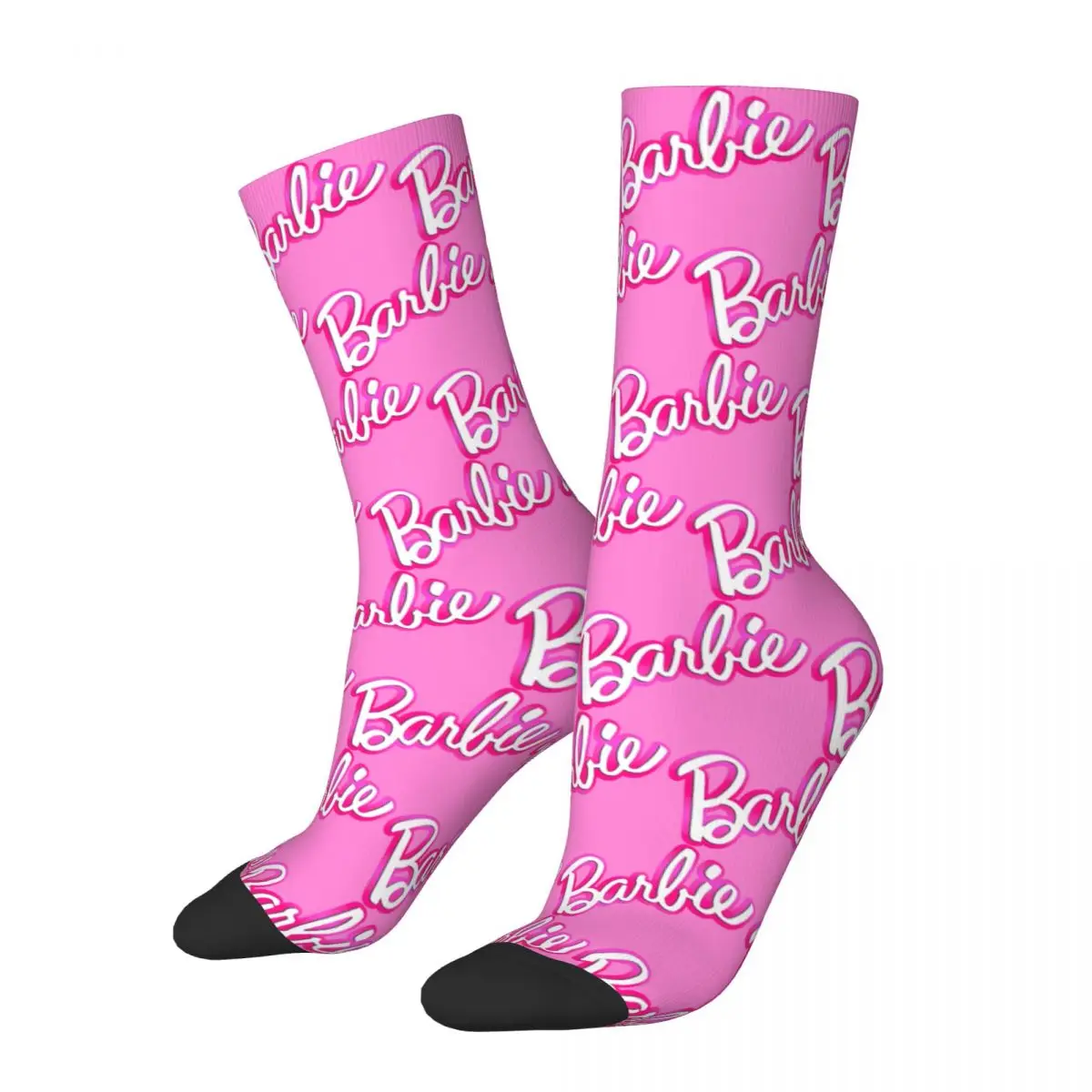 

Modern Barbie Gradient (Pink) Socks Harajuku High Quality Stockings Long Socks Accessories for Man's Woman's Birthday Present