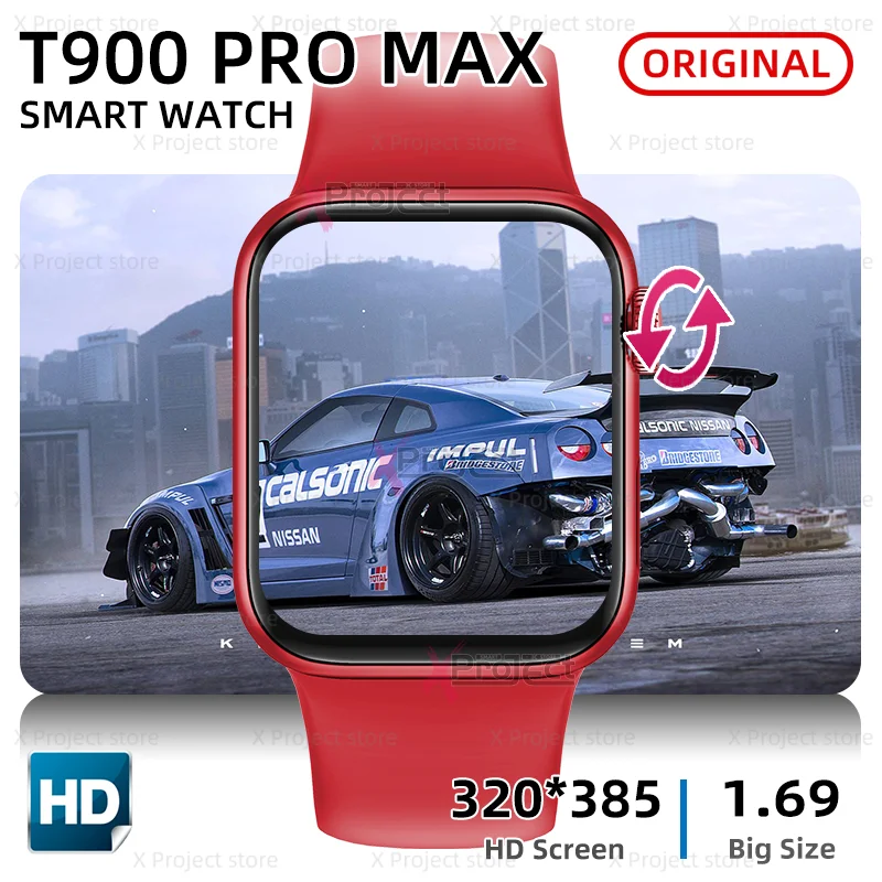 

T900 PRO MAX Smartwatch Series 7 1.69 Inch 320*385 Smart Watch Men Women Bluetooth Dial Call DIY Dials Sports pk dt100 w37 pro