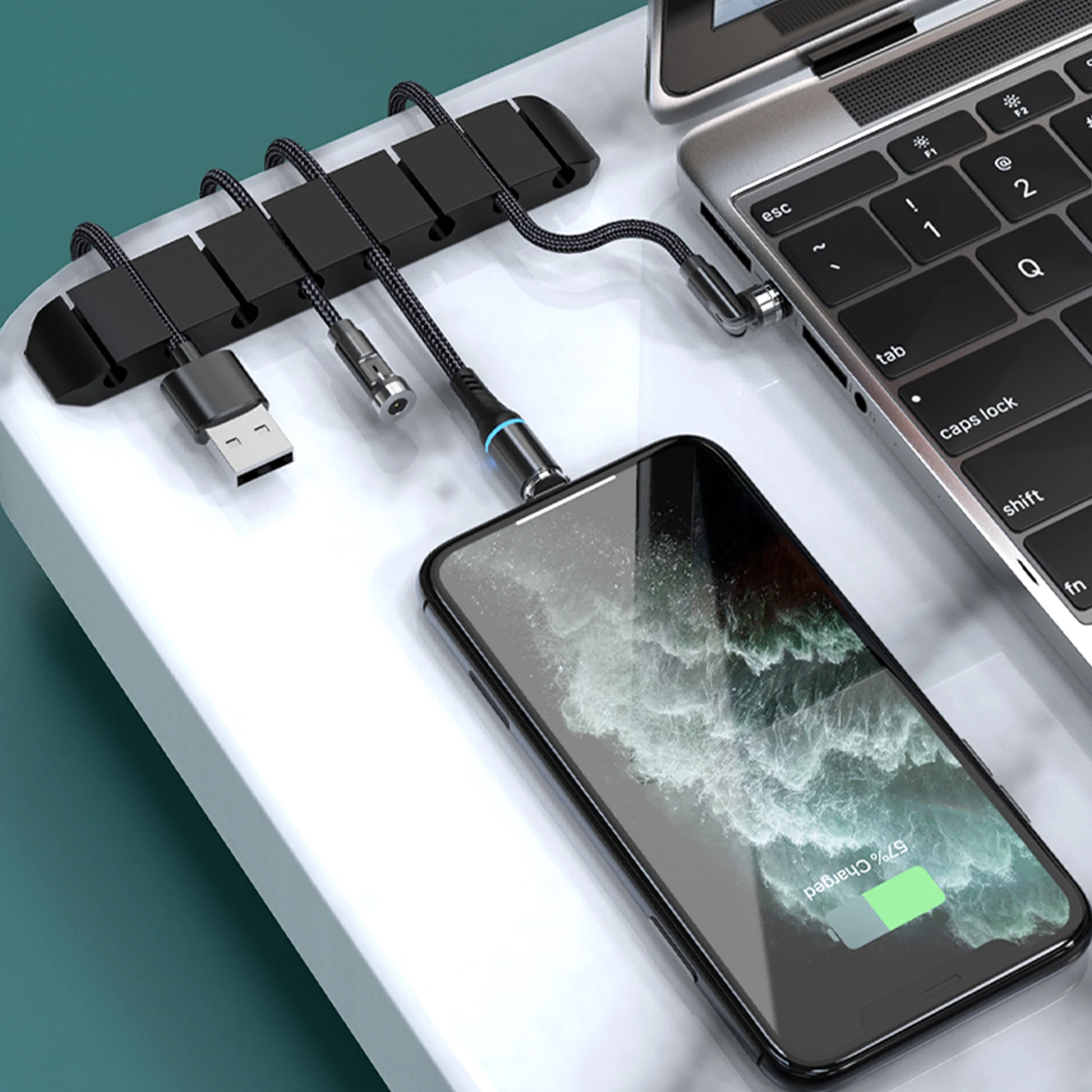 Настольный держатель для кабеля долговечный шнура клейкий органайзер зарядных