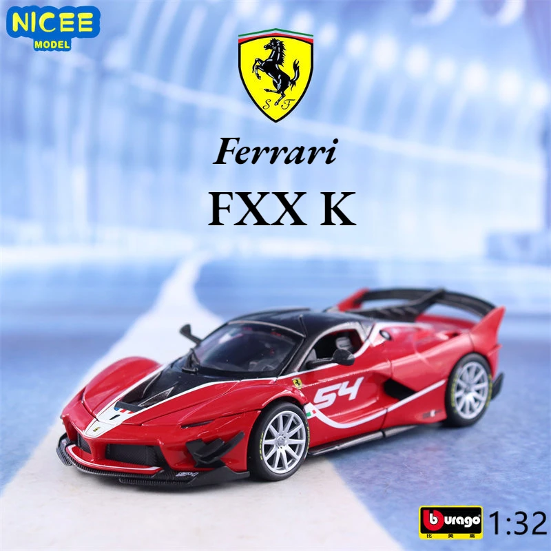 

Bburago 1:32 Ferrari FXX K EVO Simulation Diecast Metal Alloy Model car Sound Light Pull Back Collection Kids Toy Gifts B876