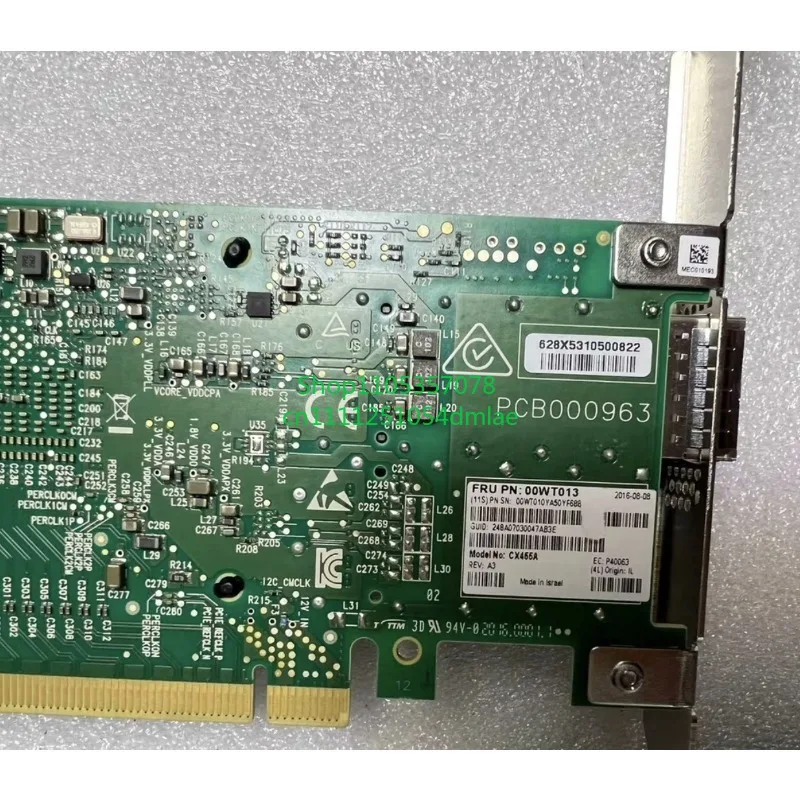Фото CX455A FRU PN 00WT013 100G Однопортовая карта расширения PCIe, высокоскоростной сетевой адаптер для серверов, Ethernet-карта №3