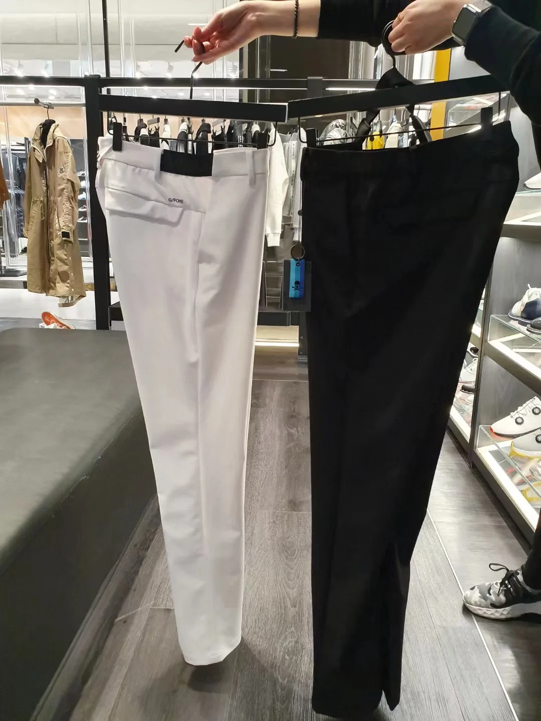 

New spring and summer golf pants, suitable for men's fashion design, skull elastic slim body sports pants, golf bottom high