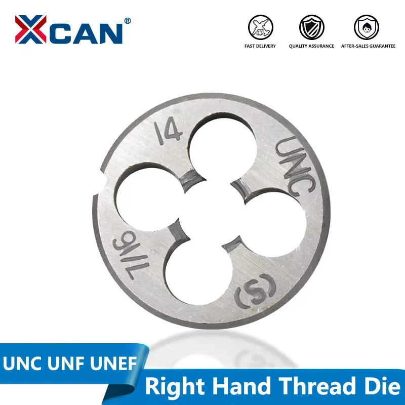 

2023NEW XCAN 1pc 5/16 3/8 7/16 1/2 5/8 3/4 UNC UNF UNEF Right Hand Thread Die Threading Tools
