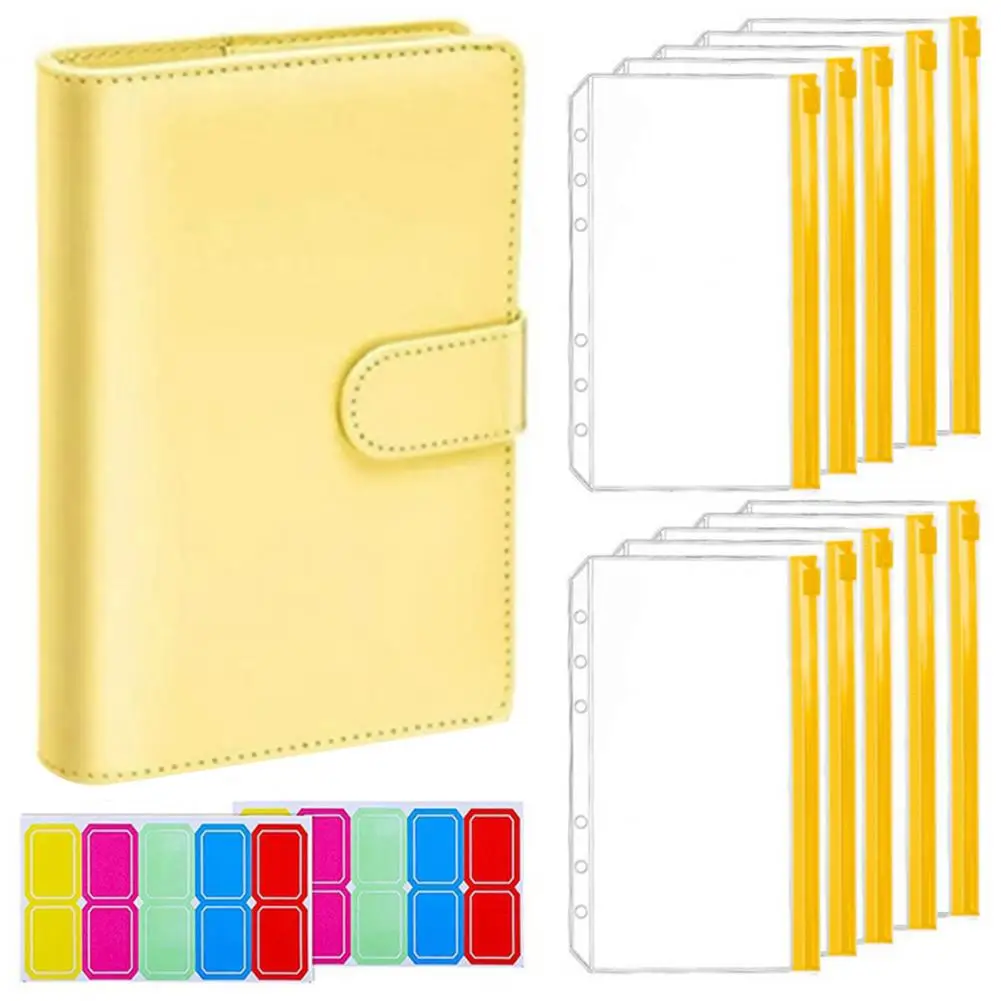 

Budget Book Loose Leaf Waterproof PVC Cash Envelope Binder Planner for fournitures scolaires