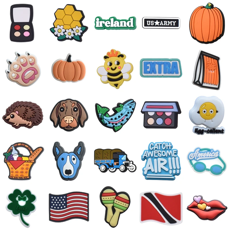

Kids Women Charm Packs Men Wholesale Bulk Girl Shoes Accessories Shoe Charms Decorations for Crocs Para Pins Boy Gifts Set Jeans