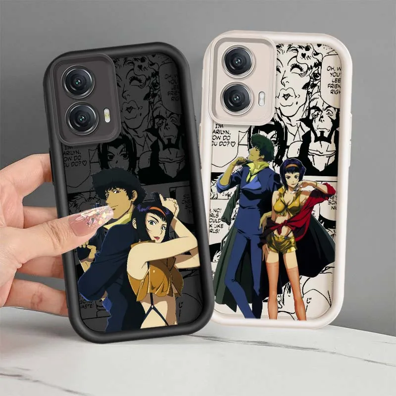 Фото Популярный чехол для телефона с изображением аниме Cowboy Bebop для Motorola MOTO Edge G85 G54 G35 G34 G32 G24 G13 E22 E14 G04 50 5G Eye Ladder №1