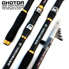 Рыболовная удочка Ghotda, Спиннинг для забрасывания нахлыстом, ультралегкое рыболовное удилище для ловли карпа, ручное удилище для приманки 2,1, 2,4, 2,7, 3,0, 3,6 м, фидерное снаряжение для морского океана