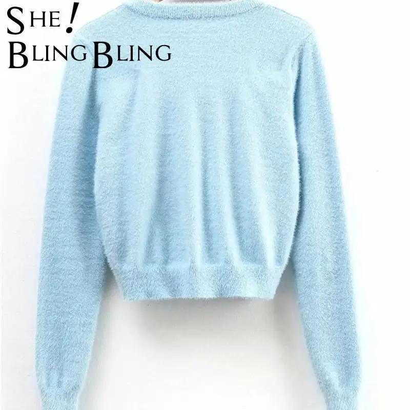 Комплект SheBlingBling из мохерового кардигана базовая майка на бретельках и