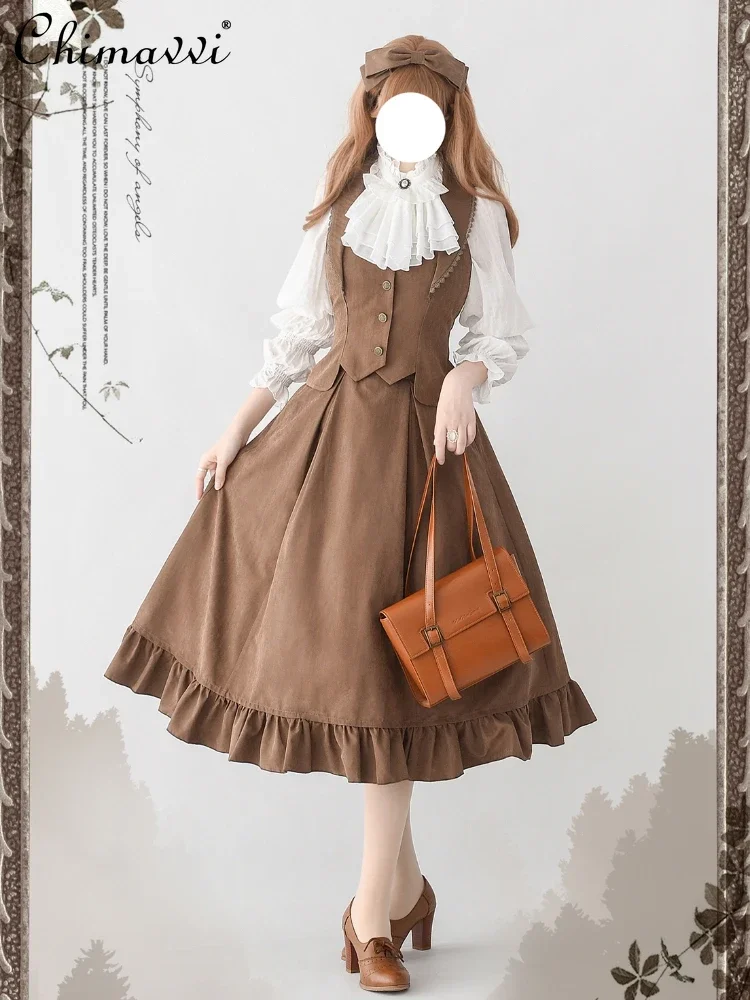 Рубашка женская в стиле преппи с длинными рукавами и завышенной талией