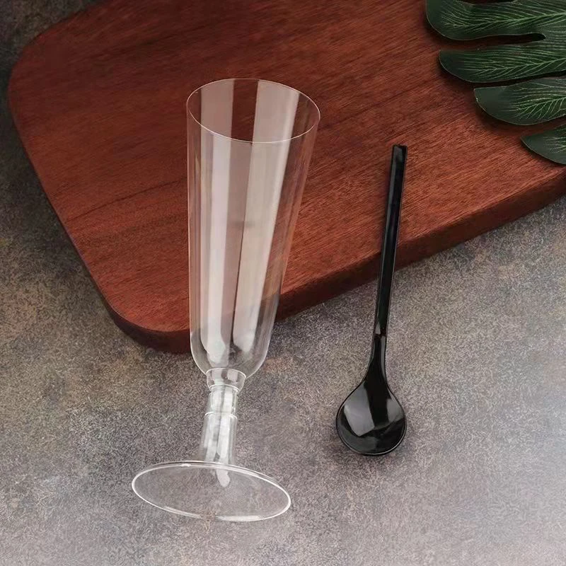 20 шт./одноразовые бокалы для красного вина цвета шампанского | AliExpress