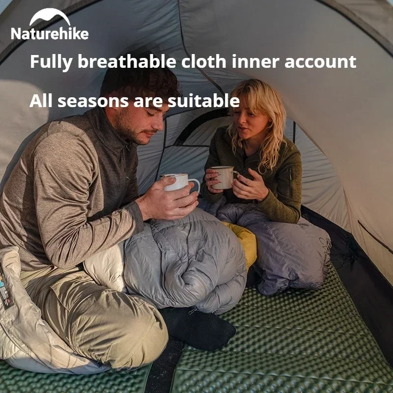 Naturehike Opalus UL Туннельная палатка для 2-3 человек 15D нейлоновая 4-сезонная походная