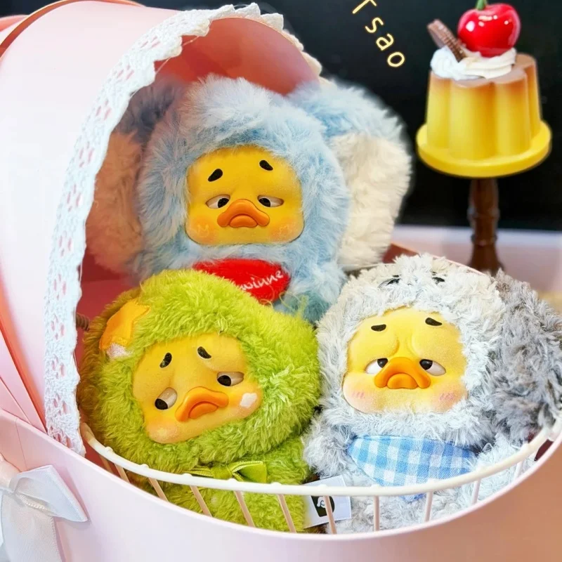 Фото Оригинальная мини-фигурка Upset Duck из серии Duck Wish List, виниловая загадочная коробка-сюрприз, аниме-фигурка, подвеска для сумки, брелок, подарок №4