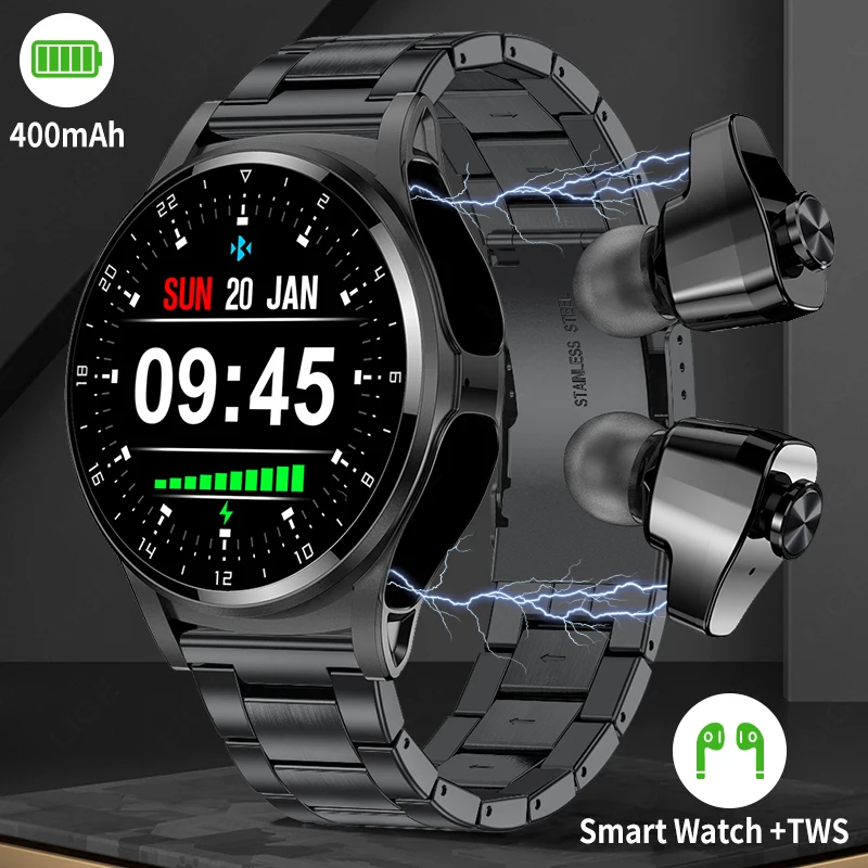 Смарт-часы LIGE NFC со встроенной беспроводной Гарнитурой Bluetooth цвет в ассортименте