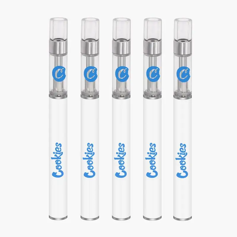 

10pcs Full Ceramic 0.8ml Cookies Vape Pen E-cigarettes Starter Kits Rechargeable 320mah Battery Cartridges Thick Oil Vaporizer