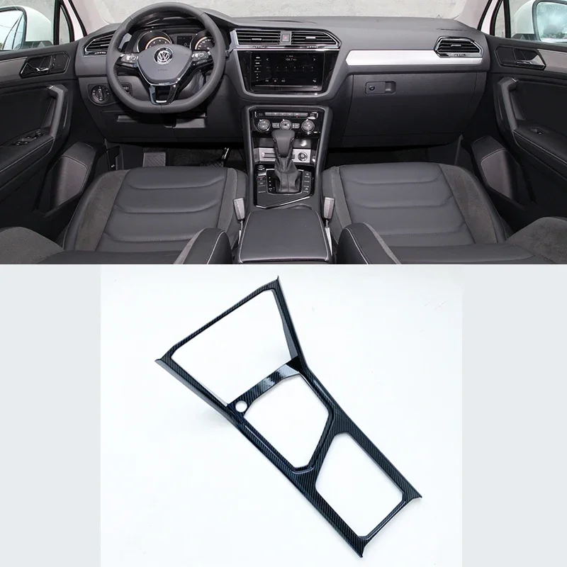 

Автомобильный Стайлинг для VW Tiguan MK2, аксессуары 2017 2019 2020 2021 2022 2023, АБС-пластик, как украшение из углеродного волокна, ярко-черный