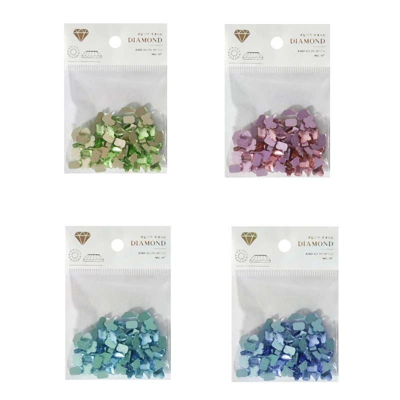 

3D Nail Rhinestones Crystal Nail Gems Stones Multi Shapes Gem Nail Decorations