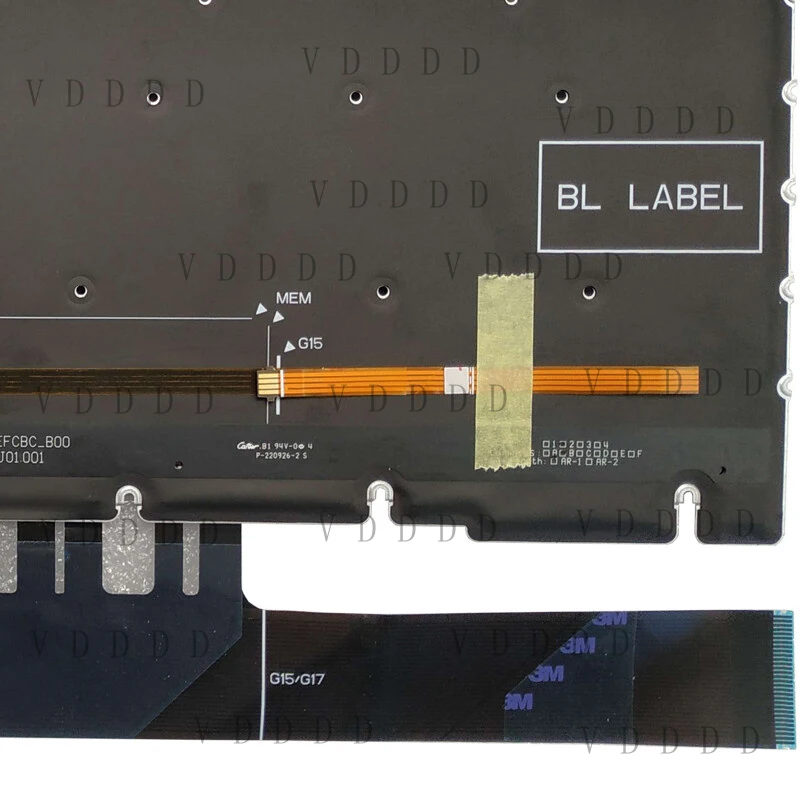 НОВАЯ Клавиатура для ноутбуков DELL G15 5510 5511 5515 5520, американская раскладка, с подсветкой, 0H4XRJ (art.: 3920dbae512c7) - 3920dbae512c7