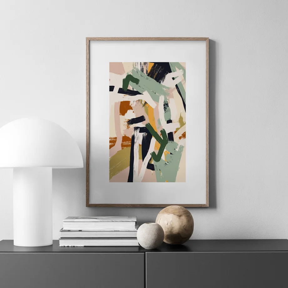 Современный абстрактный постер в скандинавском стиле простой рисунок с брызгами