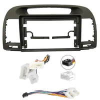 wqlsk 9 inch car radio dashboard fascia for toyota camry 5 2002 2006 auto stereo panel mounting dual din cd dvd frameharness