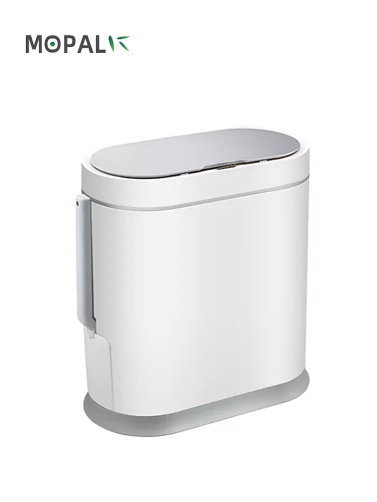 

Новинка, узкая умная мусорная корзина для ванной комнаты с щеткой для туалета, электронный автоматический водонепроницаемый мусорный корз...