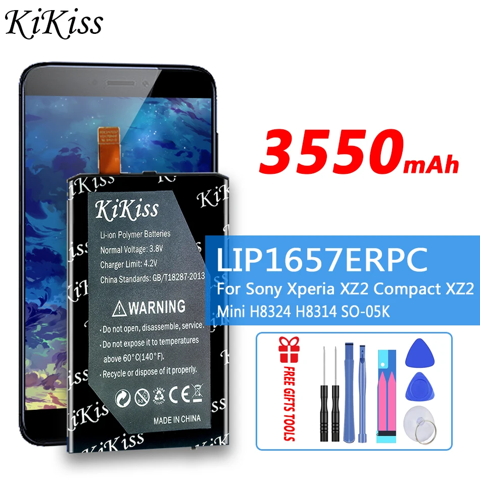 

Аккумуляторная батарея KiKiss 3550 мАч для смартфона Sony Xperia XZ2 Compact XZ2 Mini H8324 H8314 SO-05K XZ2 Mini