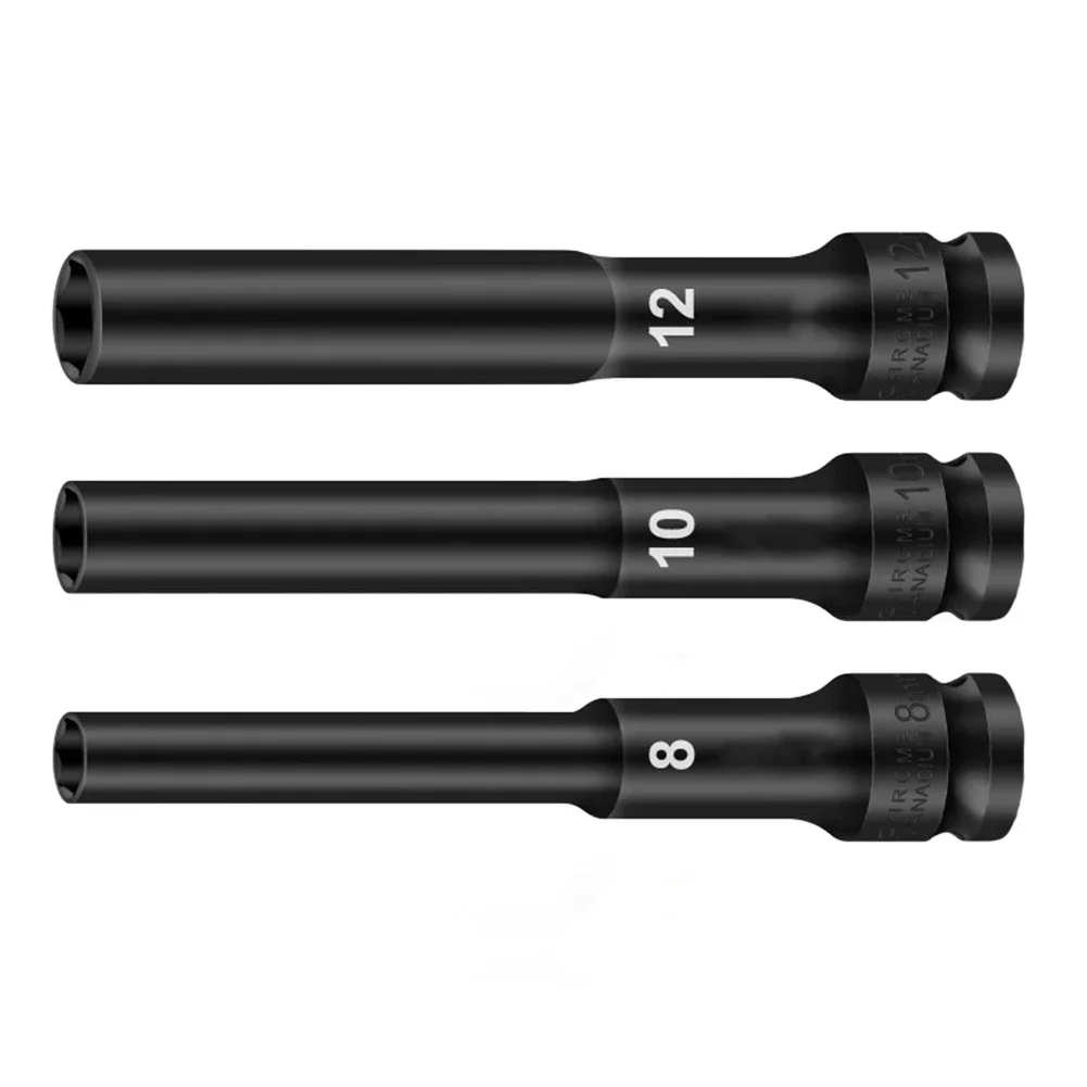 3 шт. 1/2 приводной торцевой ключ с шестигранной головкой 8-12 мм адаптеры гаечный