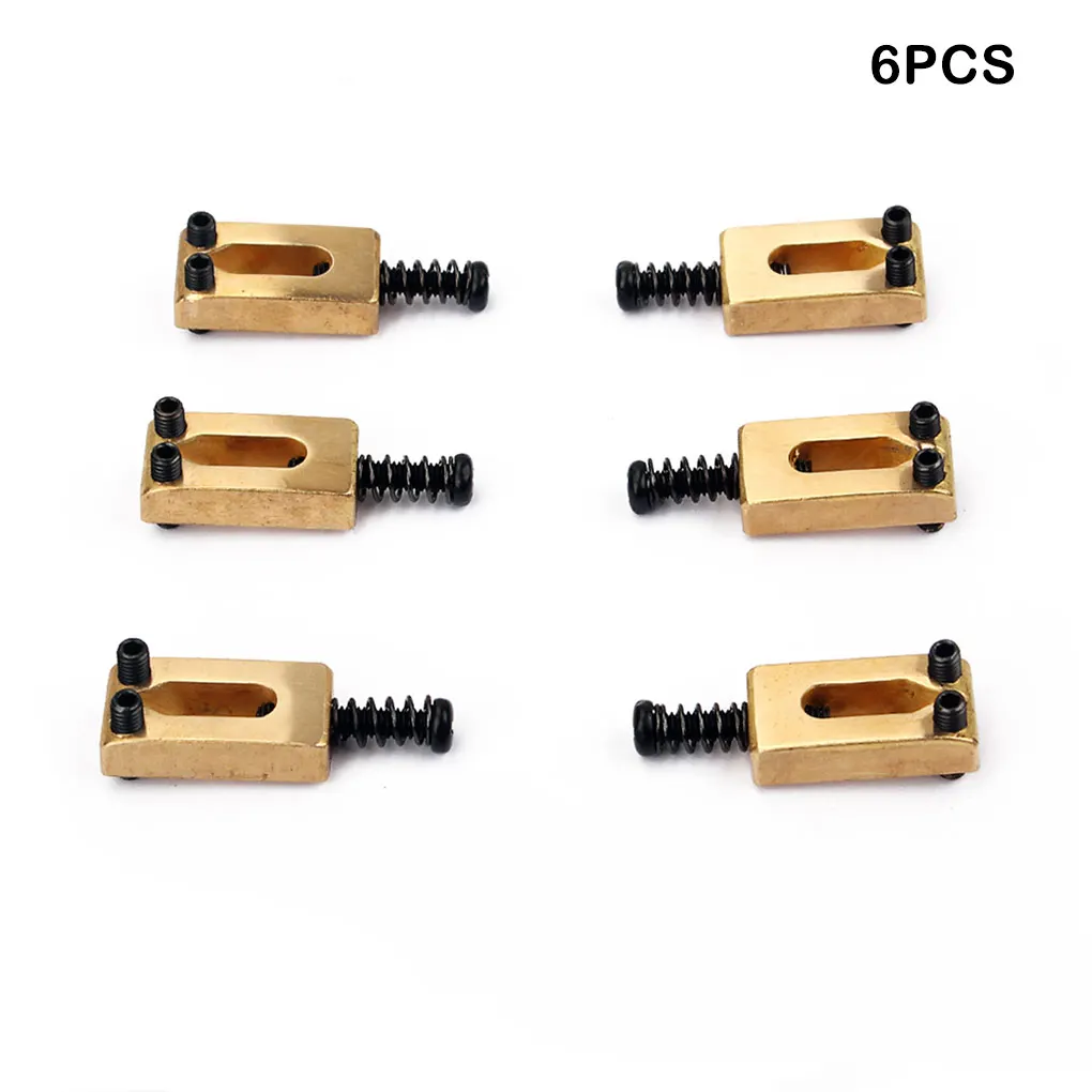 

6Pcs Guitar Electric Accessories Bridge Modern Saddle Timbre Prevent