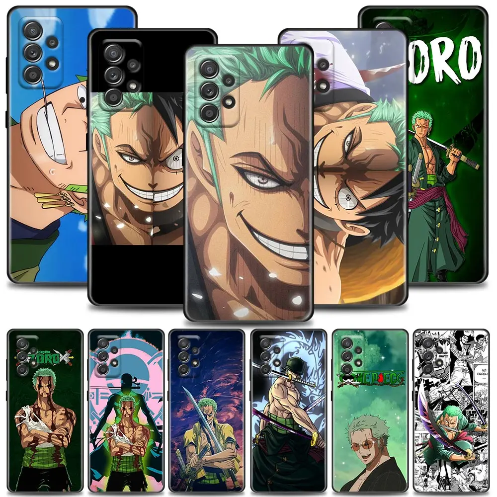 

Anime One Piece Roronoa Zoro Phone Case for Samsung A01 A02 A03s A11 A12 A13 A21s A22 A31 A32 A41 A42 A51 4G 5G Case Coques Capa