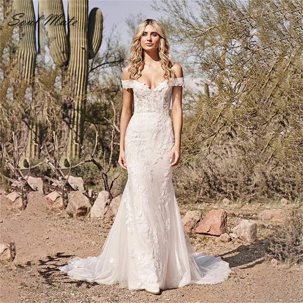 

Sexy Sweetheart Lace Mermaid Wedding Dress For Women Court Train Bridal Gown Button Back Appliques Bridal Dress Robe De Mariée
